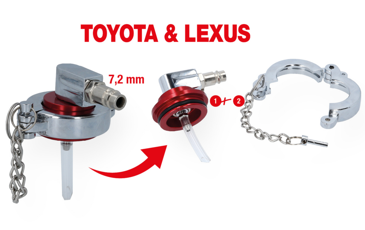 KS Tools Universal-Entlüfterstutzen-Adapter für Toyota und Lexus Standard 1 ZOOM