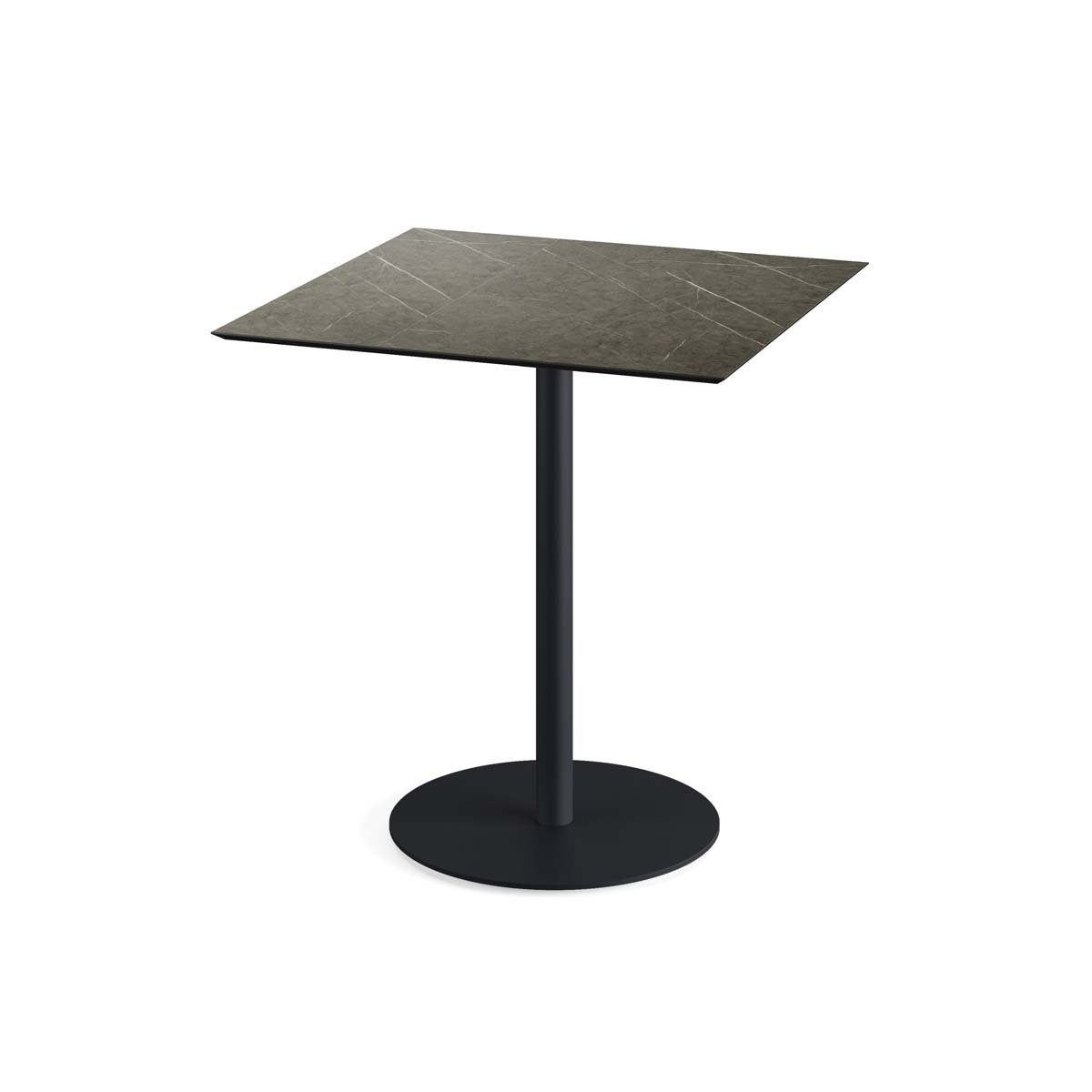 VEBA Bistrotisch Essentials Urban, Breite x Tiefe 700 x 700 mm, Platte Midnight Marble Standard 1 ZOOM