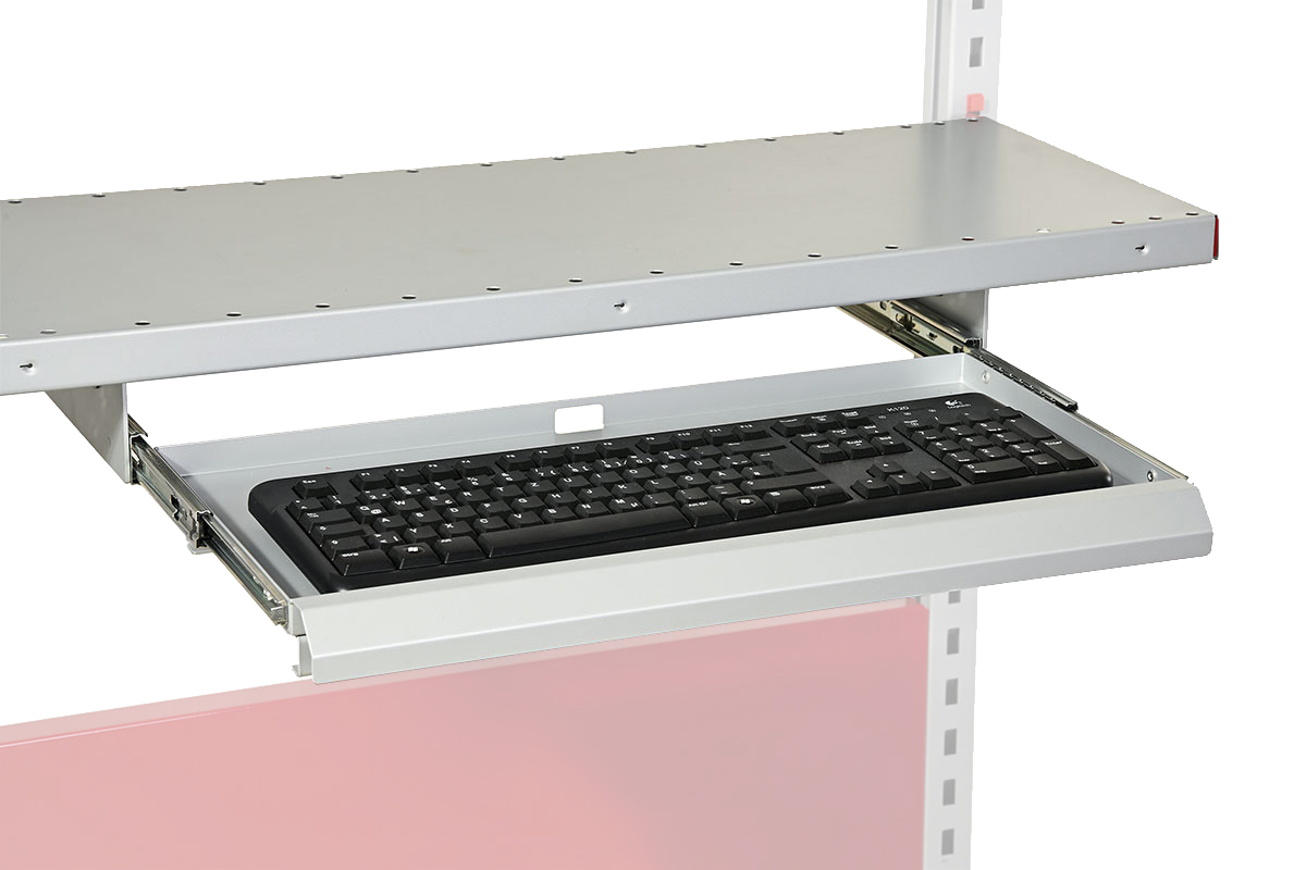 Rocholz Ablageboden System Flex mit Tastaturauszug Standard 1 ZOOM