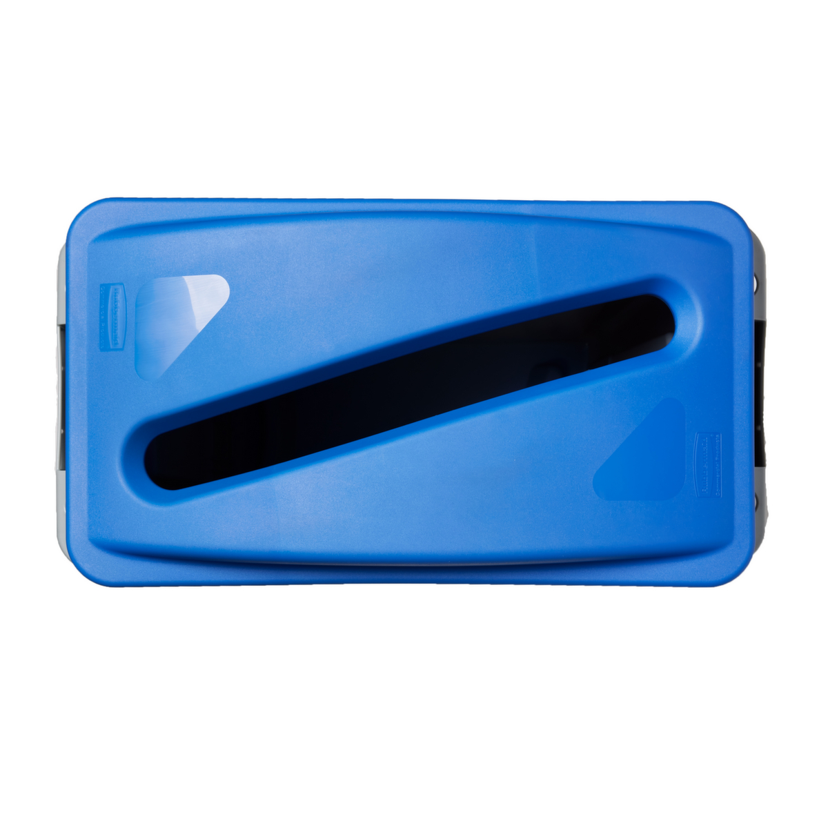 Rubbermaid Auflagedeckel für Papier Slim Jim® für Wertstoffsammler, blau Standard 4 ZOOM