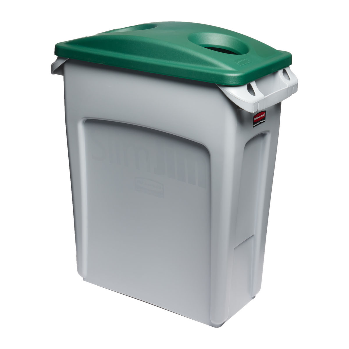 Rubbermaid Deckel Slim Jim® für Flascheneinwurf für Wertstoffsammler, grün Standard 5 ZOOM