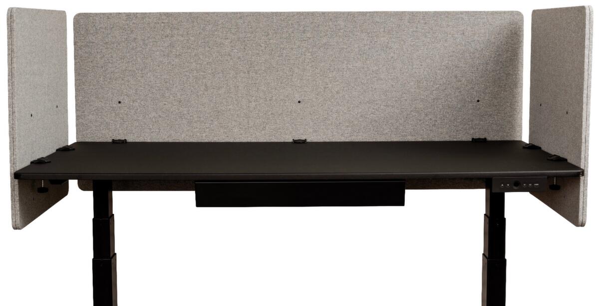 LUXOR Schallabsorbierende Tischtrennwand RECLAIM aus Recycling-PET Standard 1 ZOOM