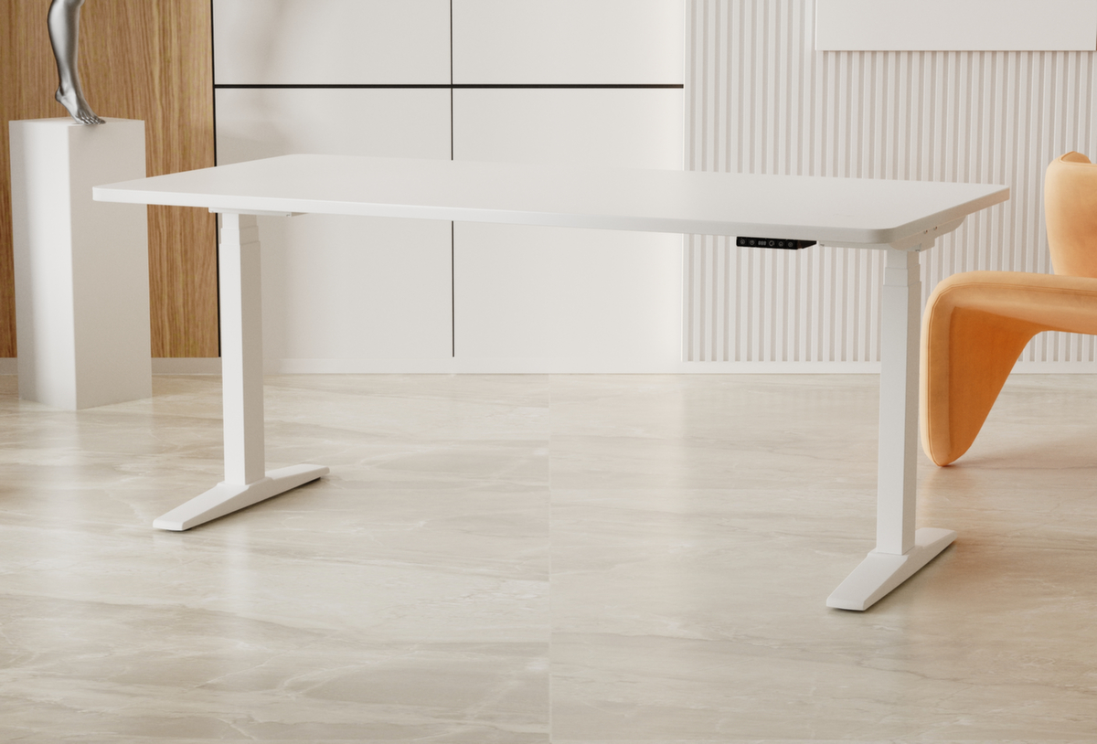 UDOBÄR Elektrisch höhenverstellbarer Schreibtisch mit T-Fußgestell Standard 1 ZOOM