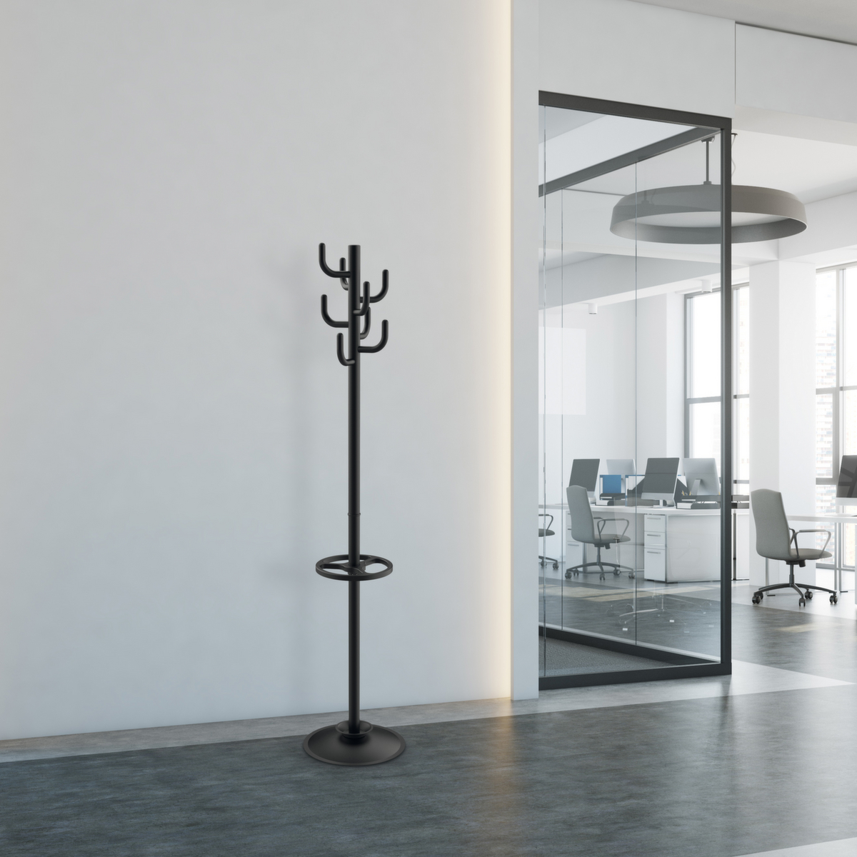 MAUL Garderobenständer MAULpolaris aus Metall Milieu 2 ZOOM