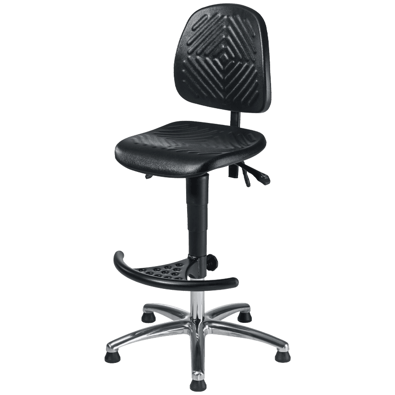 Ergonomischer Arbeitsstuhl für Industriearbeitsplätze und Werkstätten